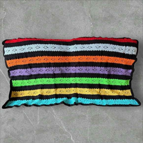 Vintage Handmade Afghan - Picture 3 of 5